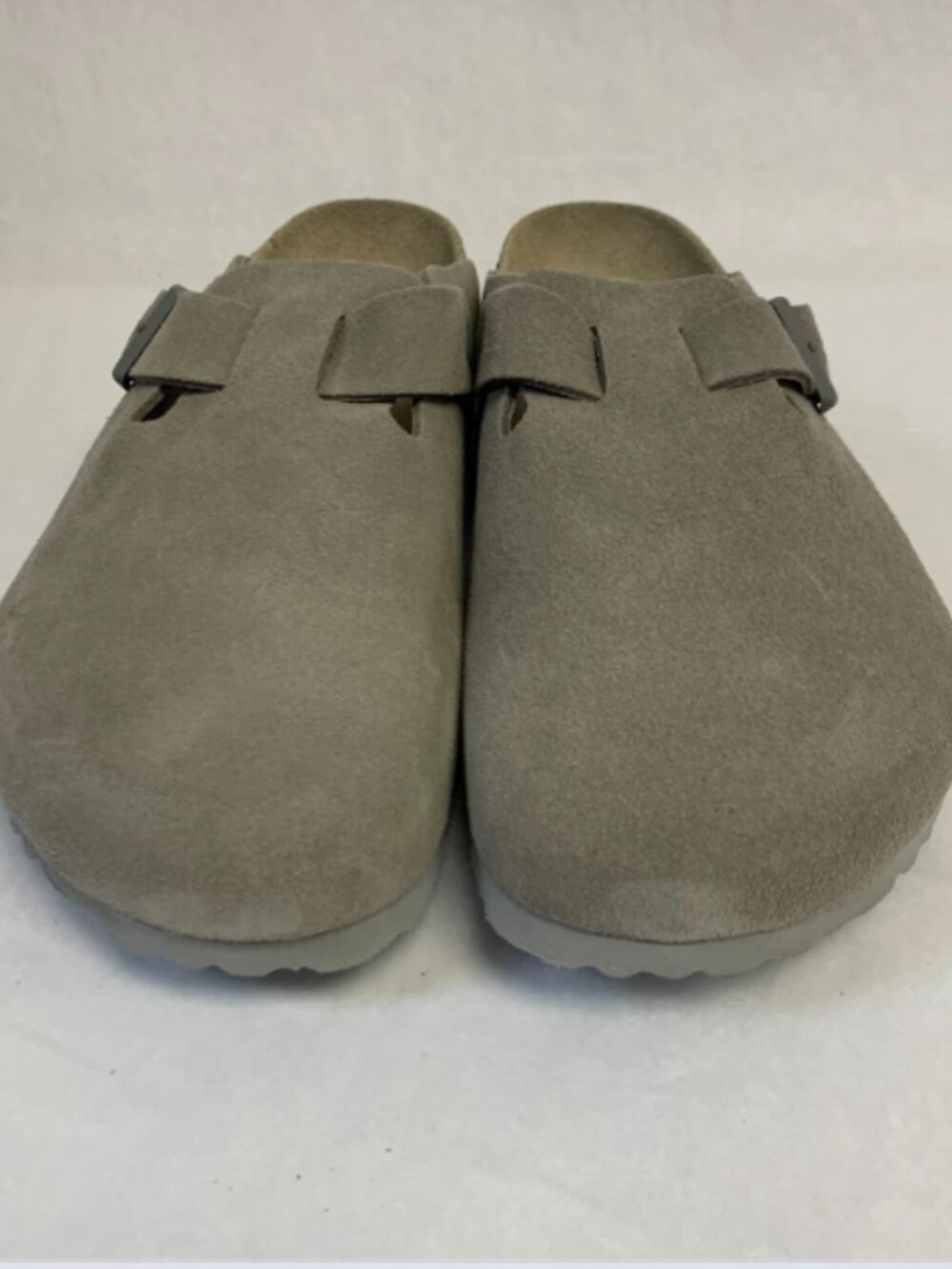 Birkenstock Boston Soft Footbed Stone Coin Oiled Leather Narrow Width Sandals